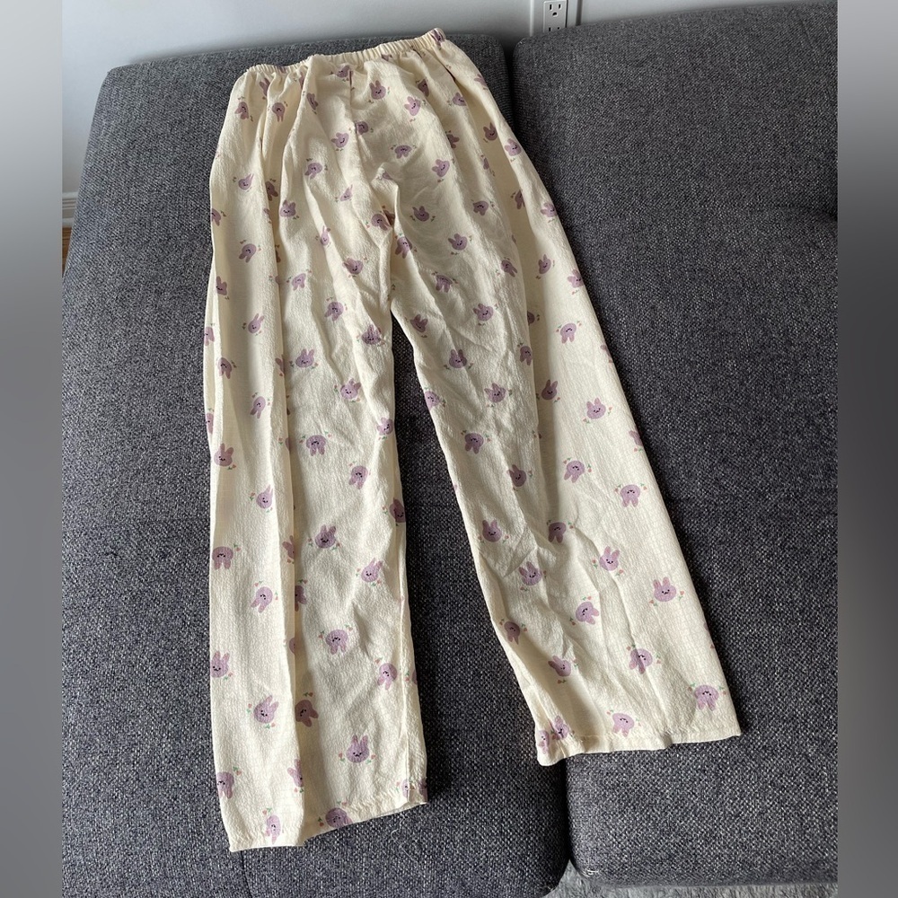 Purple rabbits loungewear pants - Picture 2 of 5